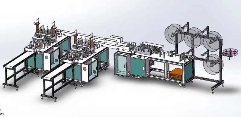 Application electrical scheme sharing of mask machine